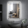 LED Bathroom Mirror with 3 Mode Lights Demister Illuminate Touch Sensor Anti-fog