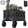 Flamaker Folding Festival Wagon, Big Wheels, Camping, Fishing, Beach Trolley