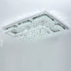 Modern XL Living Room Lamp LED Celling Light Crystal Pendant Chandelier Square