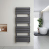 Bathroom Towel Rail Radiator Anthracite Designer Flat Panel Towel Rail Heated