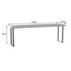 Stainless Steel Kitchen Commercial Prep Table Overshelf Catering Worktop Bench