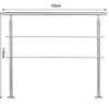 Outdoor Hand Rail Stainless Steel Balustrade Step Stair Handrail Cross Bar Porch