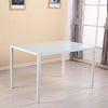 Modern Glass Dining Table and 4/6 Faux Leather Chairs Set Home Kitchen Furniture