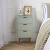 OHS Ribbed Bedside Table Cabinet 3/4/5/6 Draw Nightstand Side Board