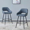 2 X Bar Stools Velvet Breakfast Chair Kitchen High Counter Stool Pub Restaurant