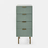 OHS Ribbed Bedside Table Cabinet 3/4/5/6 Draw Nightstand Side Board