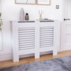 White Radiator Cover MDF Small Large Modern Wood Slat Grill Cabinet Furniture