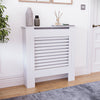 White Radiator Cover MDF Small Large Modern Wood Slat Grill Cabinet Furniture