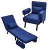 Folding 3 Seater Sofa Bed Click-Clack Recliner Fabric Couch Sleeper Living Room