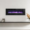 LED Fireplace Media Wall Fire Wall Mounted / Standing Electric Heater 40-100in