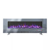 LED Fireplace Media Wall Fire Wall Mounted / Standing Electric Heater 40-100in