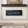 LED Fireplace Media Wall Fire Wall Mounted / Standing Electric Heater 40-100in