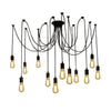 3/5/6 Industrial Metal Cage Spider Lamp Light Fitting Ceiling Chandelier Pendant