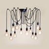 Industrial Spider Light Fittings Ceiling Multi Bubble Pendant Lamp Chandelie