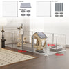 8/10/12 Panels Acrylic Dog Playpen Expandable Pet Puppy Rabbit Animal Cage Hutch