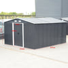 Galvanized Steel Box Metal Garden Storage Shed 12 X 10, 6 X 8, 8 X 8, 10 X 8 ft
