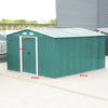 Galvanized Steel Box Metal Garden Storage Shed 12 X 10, 6 X 8, 8 X 8, 10 X 8 ft