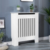 White Radiator Cover Cabinet Small Large Modern MDF Slat Wood Grill Furniture