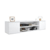 White TV Stand Cabinet Storage Unit LED High Gloss Storage Drawers Entertainment