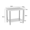 Stainless Steel Commercial Catering Table Work Bench Food Prep Kitchen Shelf UK