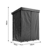 Garden Metal Storage Logs Shed Firewood Rack with Cover Log Storage Wood Holder