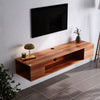 Floating TV Unit Cabinet Wall Mounted TV Stand Wall Shelving Entertainment Unit