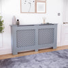 White Radiator Cover MDF Small Large Modern Wood Slat Grill Cabinet Furniture