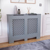 White Radiator Cover MDF Small Large Modern Wood Slat Grill Cabinet Furniture