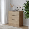60/80cm Chest of 3 Drawers Compact Storage Bedside Cabinet Bedroom Furniture