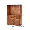 Vintage Wooden Small Cabinet Storage Box Desktop Organizer Unit Display Shelving