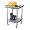 Stainless Steel Commercial Catering Table Work Bench Food Prep Kitchen Shelf UK