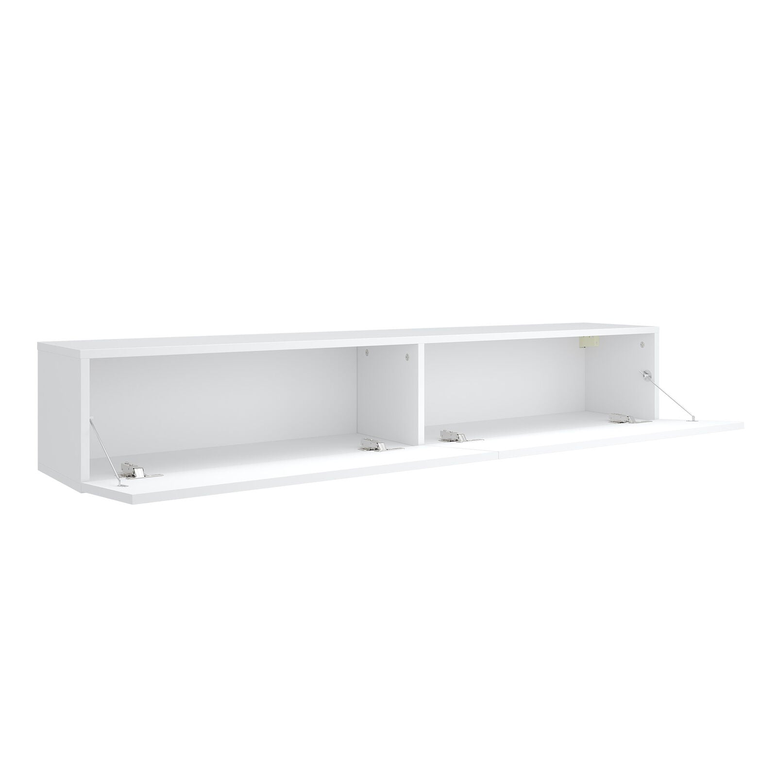 White TV Stand Cabinet Storage Unit LED High Gloss Storage Drawers Entertainment