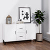Modern Wooden Sideboard Storage Cabinet Unit With 2 Doors & 2 Drawers Wood Units
