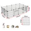 Pet Playpen Fence DIY Playpen Puppy Dog Cat Animal Cage Exercise Metal PP Indoor