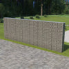Garden Gabion Retaining Wall wire Cage fench Basket Galvanised Stone Patio New