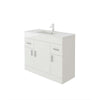 Cabinet Vanity Unit Sink Basin Bathroom Storage Unit Free Stand White Furniture
