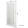 6/10mm Kitchen Bathroom PVC Concertina Accordion Door Bi Folding Sliding Panels