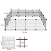 Pet Playpen Fence DIY Playpen Puppy Dog Cat Animal Cage Exercise Metal PP Indoor
