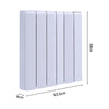 Electric Panel Heater Wall Mounted or Portable Slim Heater Timer & Thermostat