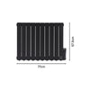 Oil Filled Panel Heater Electric Wall Mounted Programmable Timer & Thermostat