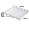 Straight Door Canopy Patio Porch Awning Window FrontBack Rain Cover Roof Shelter