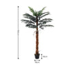 6 5 4ft Large Faux Palm Tree Fake Artificial Fake Plant Realistic Tree Garden UK