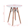 60/80CM Round Dining Table and 2 / 4 Grey Chairs Optional Lounge Office Bar Home