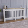 White Radiator Cover MDF Small Large Modern Wood Slat Grill Cabinet Furniture