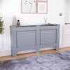 White Radiator Cover MDF Small Large Modern Wood Slat Grill Cabinet Furniture