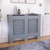 White Radiator Cover MDF Small Large Modern Wood Slat Grill Cabinet Furniture