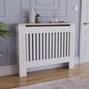White Radiator Cover MDF Small Large Modern Wood Slat Grill Cabinet Furniture