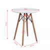 60/80CM Round Dining Table and 2 / 4 Grey Chairs Optional Lounge Office Bar Home