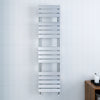Bathroom Towel Rail Radiator Designer Flat Panel Chrome Heated Warmer Rad