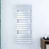 Bathroom Towel Rail Radiator Designer Flat Panel Chrome Heated Warmer Rad